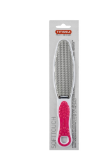 Titania Soft Touch Pink & White Double Sided Callus Remover Foot File - مبرد القدم ذو الوجهين من تيتانيا سوفت تاتش، وردي وأبيض، لإزالة مسامير القدم