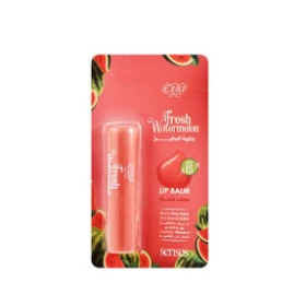 Eva Skin Care Senses Lip Balm Fresh Watermelon Flavor with Shea, Cocoa Butter & Vitamin E for Dry & Cracked Lips SPF15