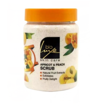 Bio Luxe Skin Care Exfoliating Scrub with Apricot & Peach Extracts