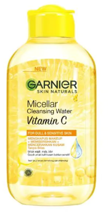Garnier Skin Active Micellar Water with Vitamin C for Face, Eyes & Lips - perfume free, alcohol free
