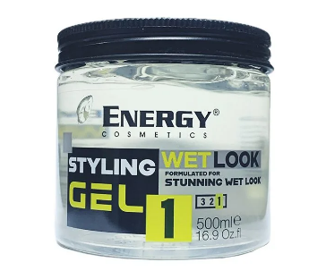 Energy Cosmetics Hair Styling Gel Stunning Wet Look 1