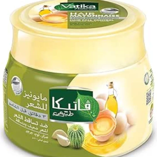 Vatika Naturals Hair Fall Control Mayonnaise with Cactus, Garlic & Gerger for Weak & Falling Hair