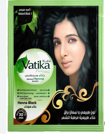 Vatika Henna Hair Color Natural Black No.1 - ammonia free