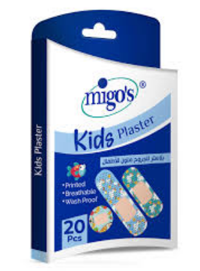 Migo's Water-Resistant Breathable Assorted Printed Kids' Plasters