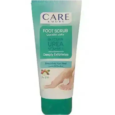 Care & More Smoothing Foot Scrub with Glycerin, Vitamin E & Urea