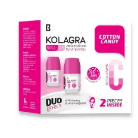 Kolagra 3in1 Whitening, Hair Delaying & 48H Antiperspirant Roll-On Deodorants with Vitamin C for Sensitive Skin - alcohol free, aluminum salt free, parabens free