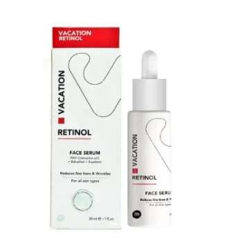 Vacation Anti-Wrinkles Facial Serum with Retinol, Coenzyme Q10 & Bakuchiol for All Skin Types