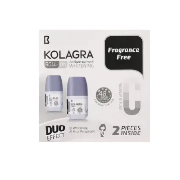 Kolagra 48H Whitening & Antiperspirant Roll-On Deodorants with Vitamin C for Sensitive Skin - fragrance free, alcohol free, aluminum salts free