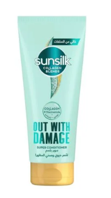 Sunsilk Collagen Blends Out with Damage Conditioner with Collagen & Niacinamide - sulfate free, cruelty free