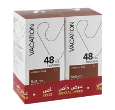 Vacation 48H Whitening Roll-On Deodorants Arabian Oud Scent for Women (Special Offer)