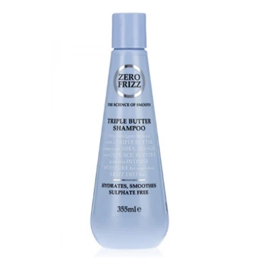 Zero Frizz Triple Butter Conditioner with Shea, Mango & Cupuacu Butters for Frizzy Hair