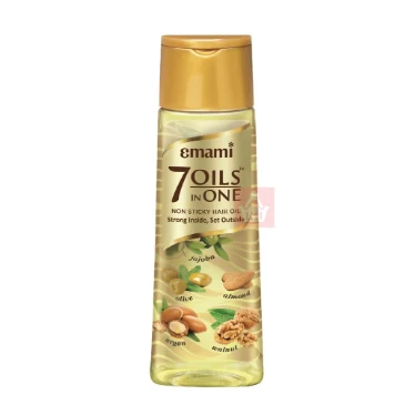 Emami Non Sticky 7in1 Hair Oils for Damage Control with Herbal Extracts
