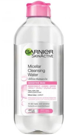 Garnier Skin Active Hypoallergenic Micellar Cleansing Water for All Skin Types - alcohol free, perfume free