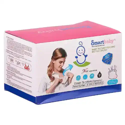 Smart Baby Disposable Ultra Thin Breast Pads with Feeding Bottle Brush
