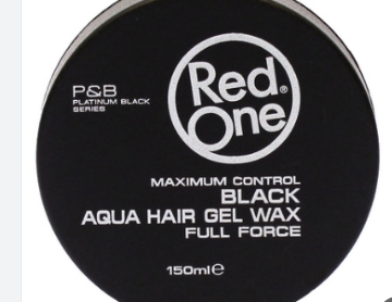 Red One Black Aqua Hair Gel Wax Maximum Hold