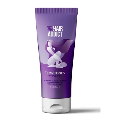 The Hair Addict Temp Tones Temporary Hair Color Purple Pop - ammonia free, silicones free, parabens free