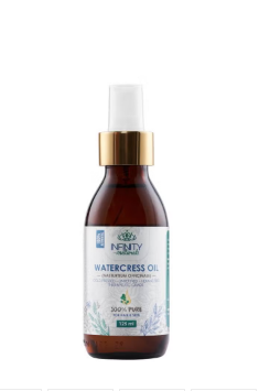 Infinity Naturals Cold Pressed & Unrefined Watercress Oil for Hair & Skin - GMO free, hexane free, mineral oil free