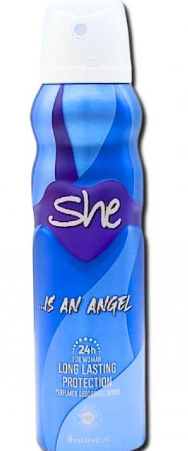 She Is An Angel 24H Perfumed Deodorant Spray for Women - aluminum free