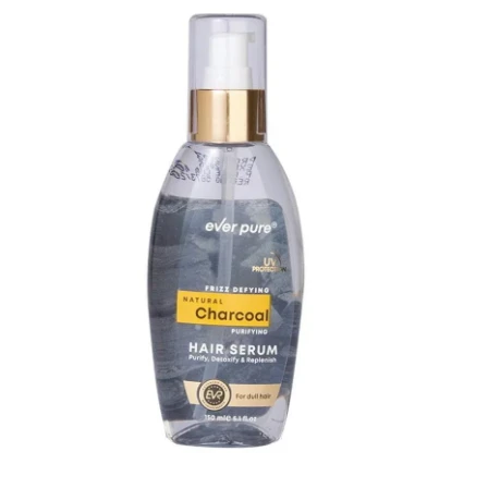 Ever Pure Purifying, Detoxifying & Replenishing Serum with Charcoal for Dull Hair - animal cruelty free