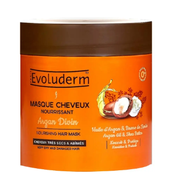 Evoluderm Nourishing Mask with Argan Oil for Very Dry & Damaged Hair - silicones free