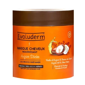 Evoluderm Nourishing Mask with Argan Oil for Very Dry & Damaged Hair - silicones free