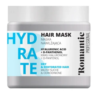 Romantic Professional Hydrating & Strengthening Mask with Hyaluronic Acid & D-Panthenol for Dehydrated & Dry Hair