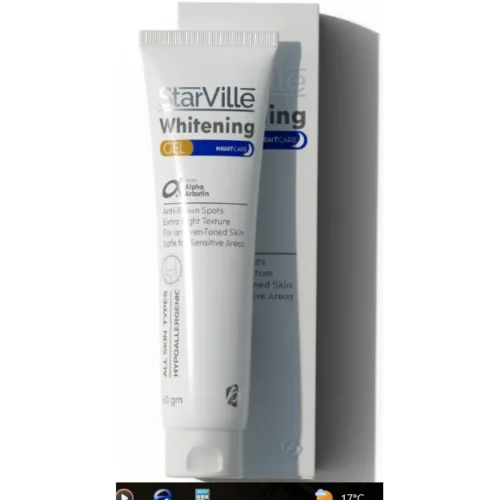 StarVille Hypoallergenic Whitening Night Care Gel with Alpha Arbutin for All Skin Types