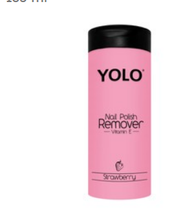 Yolo Nail Polish Remover Strawberry Scent with Vitamin E