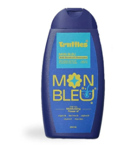 Truffles Mon Bleu Moisturizing & Anti-Dandruff Shampoo with Argan, Tea Tree & Jojoba Oils for All Hair Types