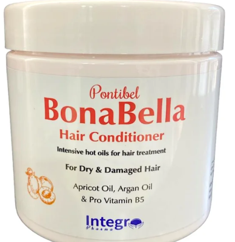 Bonabella Conditioner with Pro-Vitamin B5, Apricot & Argan Oil for Dry & Damaged Hair - sulfates free, silicone free, parabens free