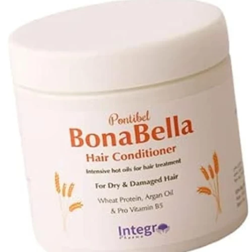 Bonabella Conditioner with Wheat Protein, Pro-Vitamin B5 & Argan Oil for Dry & Damaged Hair - sulfates free, silicone free, parabens free