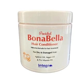 Bonabella Conditioner with Pro-Vitamin B5, Apricot & Argan Oil for Dry & Damaged Hair - sulfates free, silicone free, parabens free
