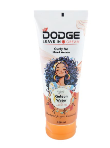 Dodge Leave-In Cream & Conditioner with Golden Water for Curly Hair