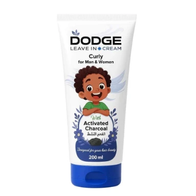 Dodge Leave-In Cream with Activated Charcoal for Curly Hair