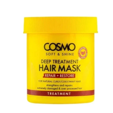 Cosmo Repairing, Restoring & Shining Treatment Mask for Curly, Coily & Wavy Hair - parabens free, sulfate free, cruelty free
