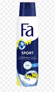 Fa Sport 48H Deodorant Spray Citrus Green Scent for Men - aluminum salt free