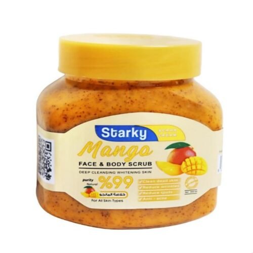 Starky Whitening, Anti-Acne & Anti-Wrinkles Face & Body Scrub with Mango Extract for All Skin Types