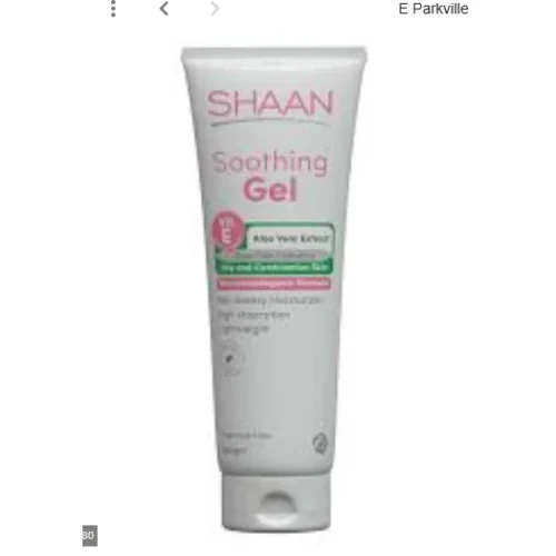 Shaan Non-Greasy Soothing, Moisturizing & Antioxidant Post-Laser Gel with Aloe Vera Extract & Vitamin E for Oily & Combination Skin - non comedogenic, parabens free, fragrance free