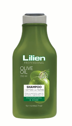 Lilien Professional Moisturizing & Shining Shampoo with Olive Oil, Caffeine & Taurine for Normal Hair