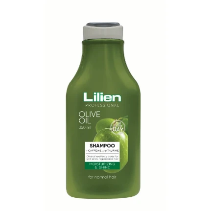 Lilien Professional Moisturizing & Shining Shampoo with Olive Oil, Caffeine & Taurine for Normal Hair