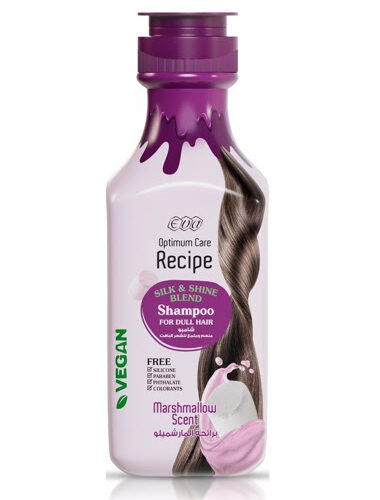 Eva Optimum Care Recipe Silk & Shine Blend Shampoo for Dull Hair Marshmallow Scent - vegan, silicone free, parabens free