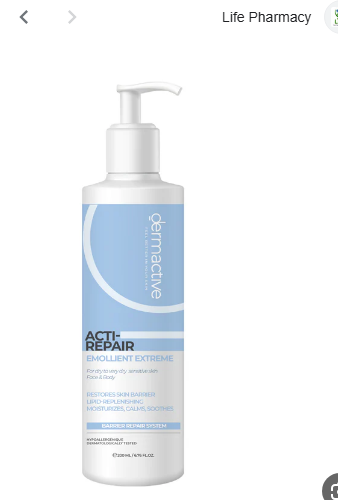 Dermactive Hypoallergenic Repairing, Restoring & Moisturizing Face & Body Cream for Dry to Very Dry & Sensitive Skin