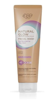 Eva Skin Care Natural Glow Facial Wash with Grapefuit, Licorice & Lupine Extracts for Normal to Dry Skin