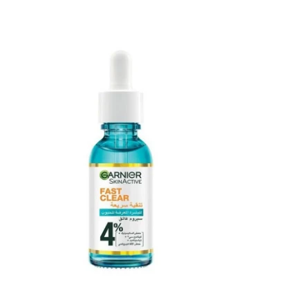 Garnier Skin Active Fast Clear, Anti-Dark Spots & Anti-Pimple Booster Facial Serum with Vitamin C, Niacinamide & Salicylic Acid for Acne Prone Skin