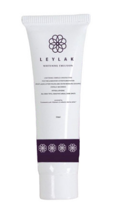Leylak Hypoallergenic Whitening & Post Inflammatory Hyperpigmentation Face Emulsion with Tranexamic Acid, Silymarin & Derma White for All Skin Types, Sensitive Areas & Dark Spots