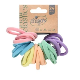 Migo's Assorted Hair Ties 24 per pack