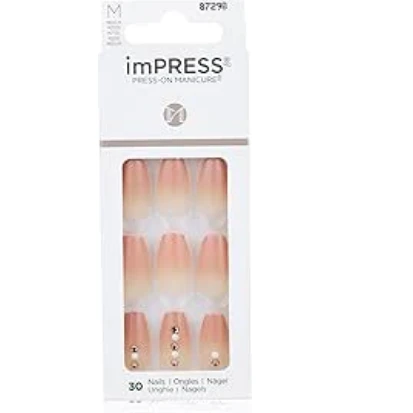 ImPRESS Color Medium Orange Press-On Manicure Nails