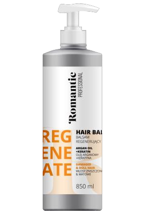 Romantic Professional Regenerating & Strengthening Hair Balm with Argan Oil & Keratin for Damaged & Dull Hair