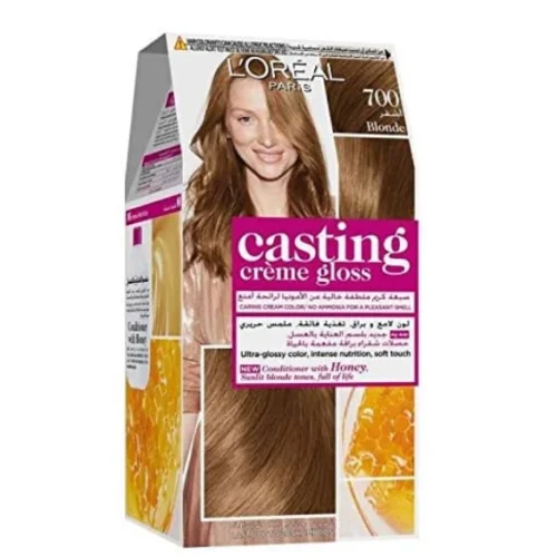 L'Oreal Casting Creme Gloss Hair Dye with Honey Conditioner Blonde 700 - ammonia free