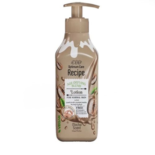 Eva Optimum Care Recipe Age-Defying Blend Body Lotion Mocha Scent for Normal Skin - parabens free, phthalate free, colorants free